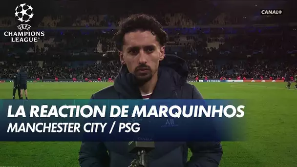 La réaction du capitaine Marquinhos après Man. City / PSG