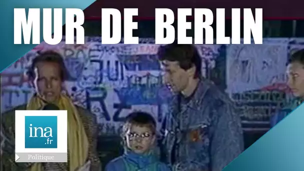 1989 : Christine Ockrent en direct du Mur de Berlin avant sa chute | Archive INA