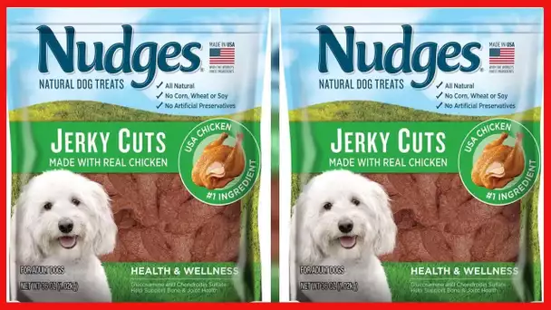 Nudges Natural Dog Treats Jerky Cuts Made with Real Chicken