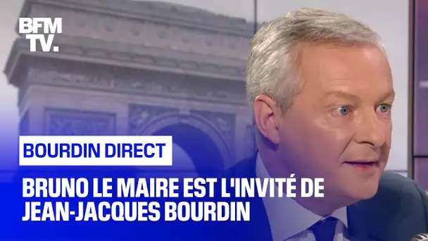 Bruno Le Maire face à Jean-Jacques Bourdin en direct