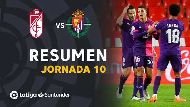 Resumen de Granada CF vs Real Valladolid (1-3)