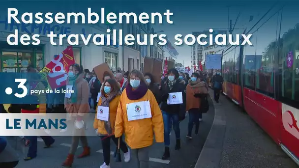 Rassemblement des travailleurs sociaux au Mans