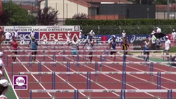 Albi 2015 : Finale 110 m haies Cadets (Karly Maisonneuve en 14&#039;&#039;08)