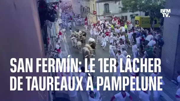 San Fermín: les images du premier lâcher de taureaux à Pampelune après deux ans d'arrêt