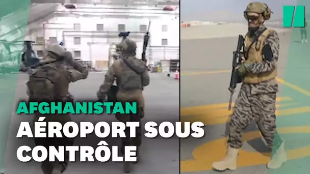 À l'aéroport de Kaboul, les talibans paradent en vainqueur