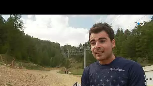 Roubion : Loïc Bruni et les futurs champions du VTT de descente