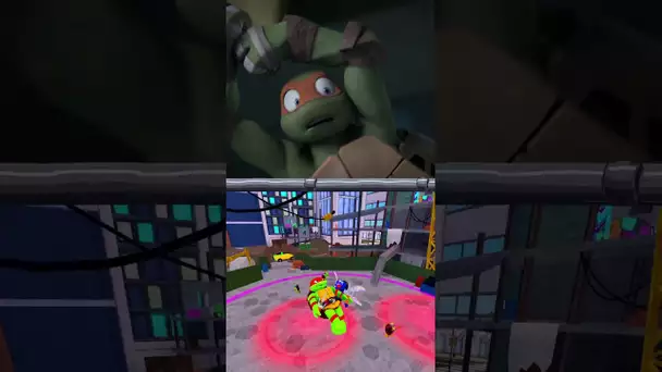 TMNT | Les Tortues Ninja combattent Superfly dans ce jeu vidéo ! #Shorts