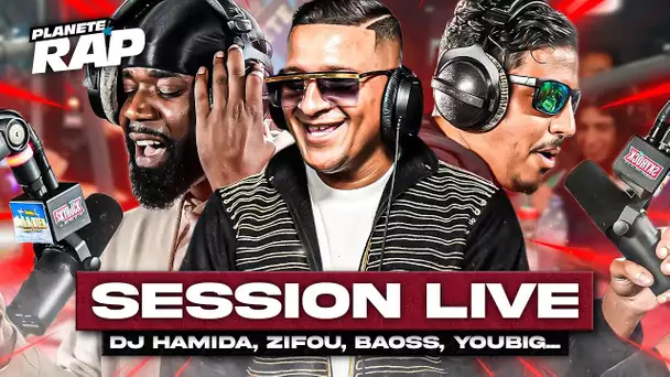 SESSION LIVE avec Dj Hamida, Zifou, Barakette, Baoss, Mini crabe, iAmTheGENIUS & Youbig #PlanèteRap