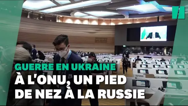 La Russie boycottée à l'ONU, Lavrov a fait son discours face à une salle quasi vide