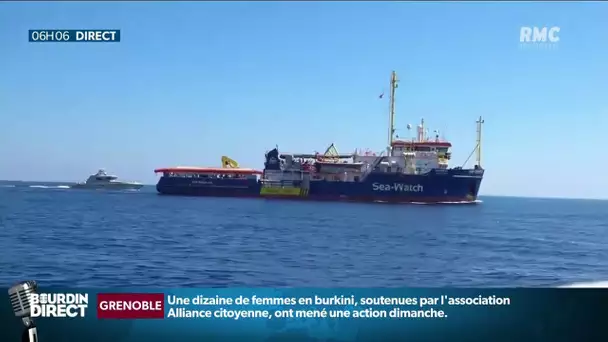La capitaine du Sea-Watch avec 42 migrants à bord défie Salvini: "Elle met en avant la vie des gens"