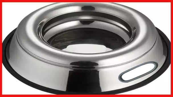 Indipets Stainless Steel Spill Proof Splash Free Dog Bowl