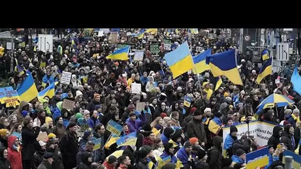 L'Europe solidaire des Ukrainiens, à l'occasion du premier anniversaire de la guerre