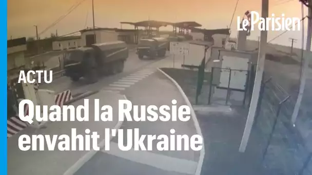 Tirs d'hélicoptère, chars et bombardements : les premières images de l'invasion russe en Ukraine