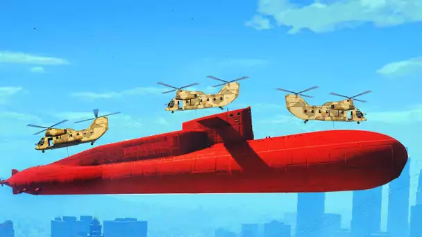 PEUT-ON PRENDRE LE SOUS MARIN AVEC UN CARGOBOB GTA 5 new DLC