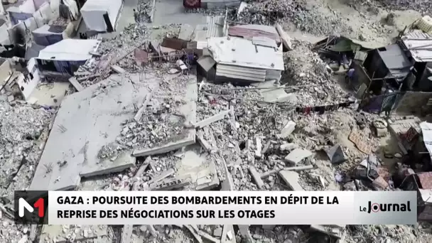 Gaza : Poursuite des bombardements en dépit de la reprise des négociations sur les otages