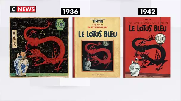 BD : la mythique couverture de «Tintin et le lotus bleu» mise en vente
