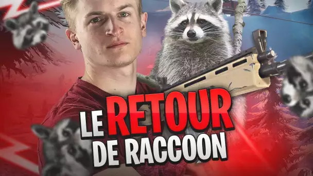 LE RETOUR DE RACCOON SUR FORTNITE ! IL EST SUREXCITE, IL ARRÊTE PAS !