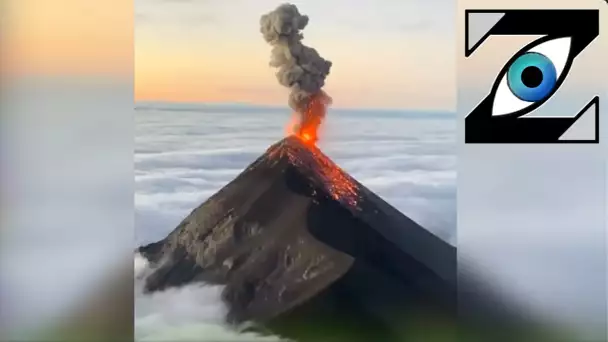 [Zap Net] Sublime vue de "Fuego" en action au dessus des nuages