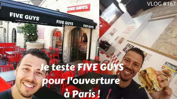 Je teste FIVE GUYS pour l'ouverture à Paris - VLOG #167