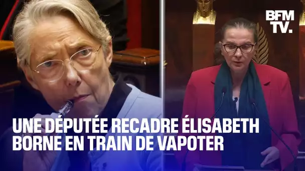 Assemblée nationale: Élisabeth Borne se fait recadrer en train de vapoter dans l'hémicycle