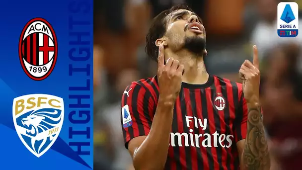 Milan 1-0 Brescia | Colpo di testa di Hakan Calhanoglu porta il Milan alla vittoria | Serie A