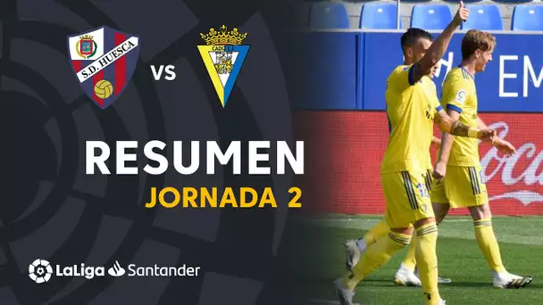 Resumen de SD Huesca vs Cádiz CF (0-2)