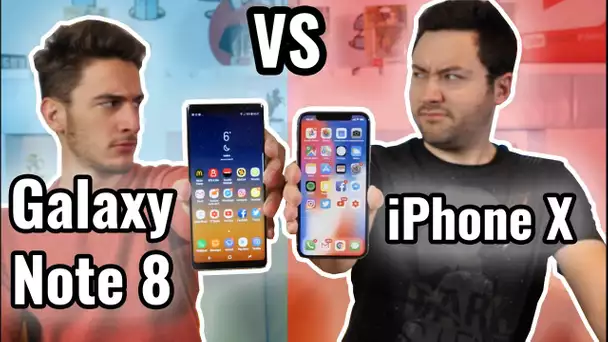 iPhone X VS Galaxy Note 8 : LE BIG FIGHT !