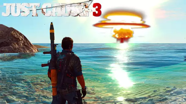 JUST CAUSE 3 MEGA EXPLOSION, FUNNY EXPERIENCES, TRAIN STUNT...