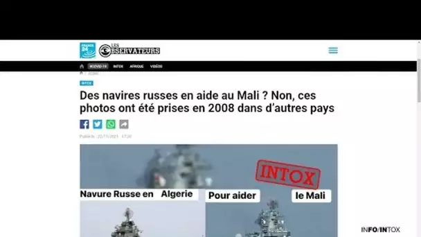 Soutien militaire russe au Mali : des photos anciennes ou douteuses • FRANCE 24