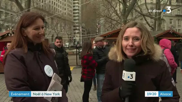 L'inauguration du marché de Noël alsacien à New York