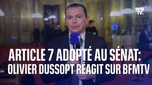 Retraites: Olivier Dussopt réagit sur BFMTV à l'adoption de l'article 7 par le Sénat