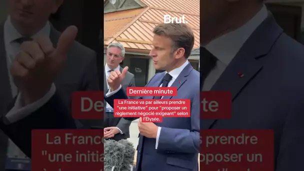Dernière minute - Emmanuel Macron sur la situation en Iran.
