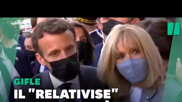 Giflé, Macron veut garder "le contact" malgré "les risques du métier"