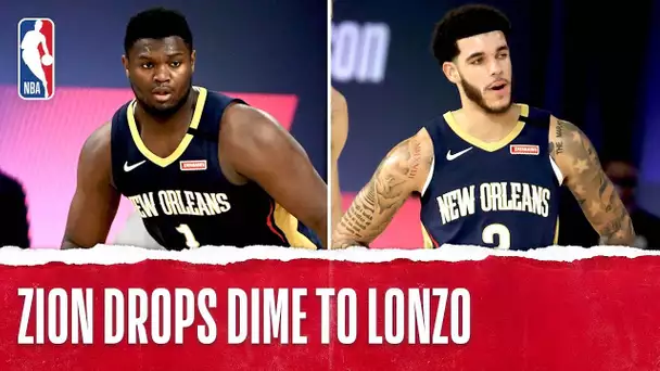 Zion Drops Off A DIME To Lonzo!