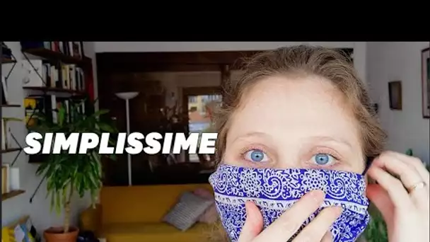 Coronavirus: votre masque avec un foulard en 1 minute