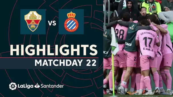 Resumen de Elche CF vs RCD Espanyol (0-1)