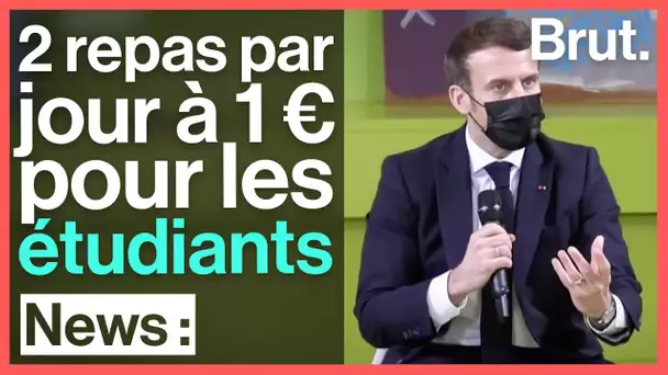 2 repas par jour à 1 € pour les étudiants qui le demandent : l'annonce d'Emmanuel Macron