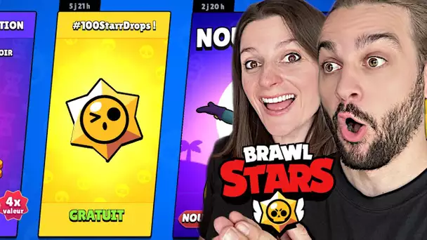 100 PRIX STARR GRATUIT SUR BRAWL STARS ! MEGA PACK OPENING