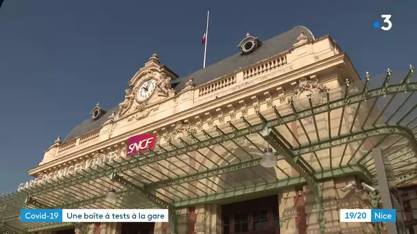 Dépistage au Covid-19 gratuit et sans rendez-vous sur le parvis de la gare SNCF de Nice-centre ville