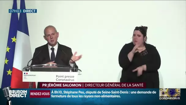 "Nous en sommes actuellement à 5 100 patients hospitalisés en réanimation" Jérôme Salomon