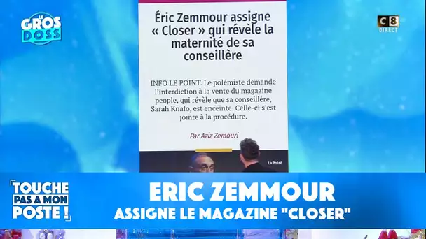Eric Zemmour assigne le magazine "Closer" qui révélerait la grossesse de sa conseillère