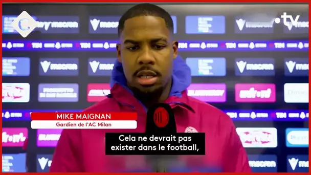 Mike Maignan, gardien de l’AC Milan, victime de cris racistes - La Story - C à Vous - 22/01/2024