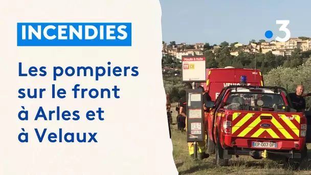 Incendies : les pompiers sur le front à Arles et à Velaux