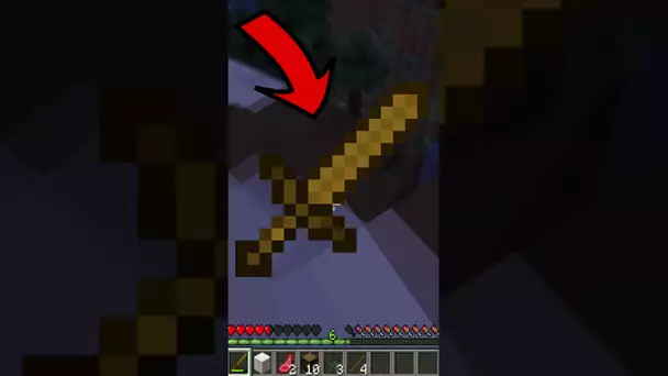 😨 MINECRAFT MAIS LA NUIT AVEC UNE EPEE EN BOIS 😨 (et en Hard)