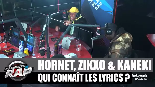 Hornet La Frappe, Zikxo & Kaneki - Qui connaît les lyrics ? (spécial REC. 118) #PlanèteRap