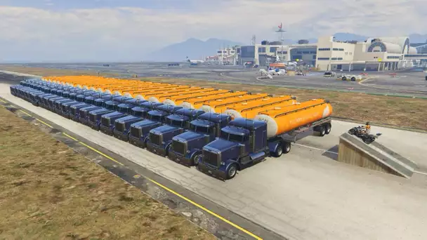 CAN THE NEW QUAD JUMP ABOVE 20 TANK TRUCKS IN GTA 5 ?