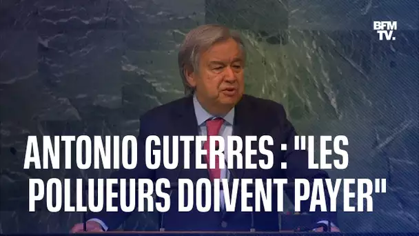 Le secrétaire général de l'ONU appelle à taxer les profits dans les énergies fossiles