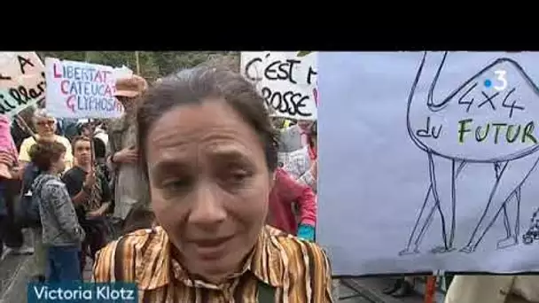 Bagnères-de-Bigorre : des militants écologistes s'opposent au salon du 4x4