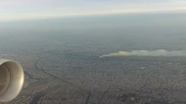 Ce passager a filmé l&#039;incendie de Notre-Dame depuis son avion
