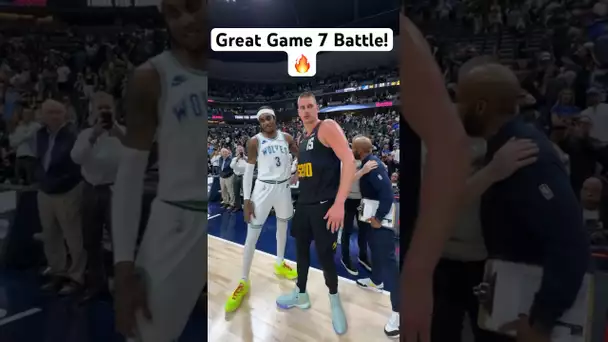Nothing but RESPECT between The Timberwolves & Nuggets after game 7! 🔥🤝|#Shorts